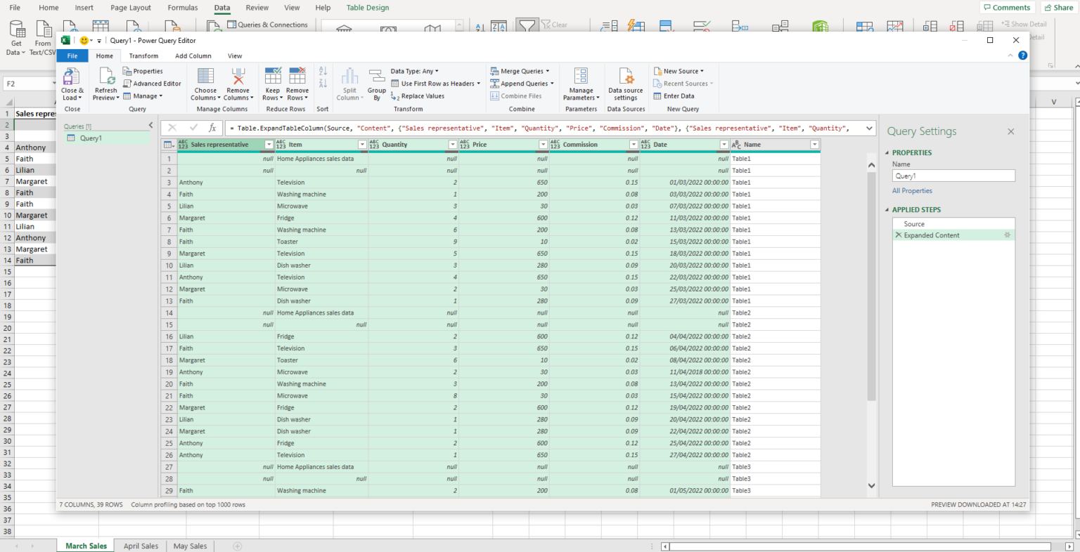 How to consolidate data from multiple excel sheets using Power Query ...